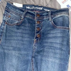 Wallflower curvy high rise ripped jeans